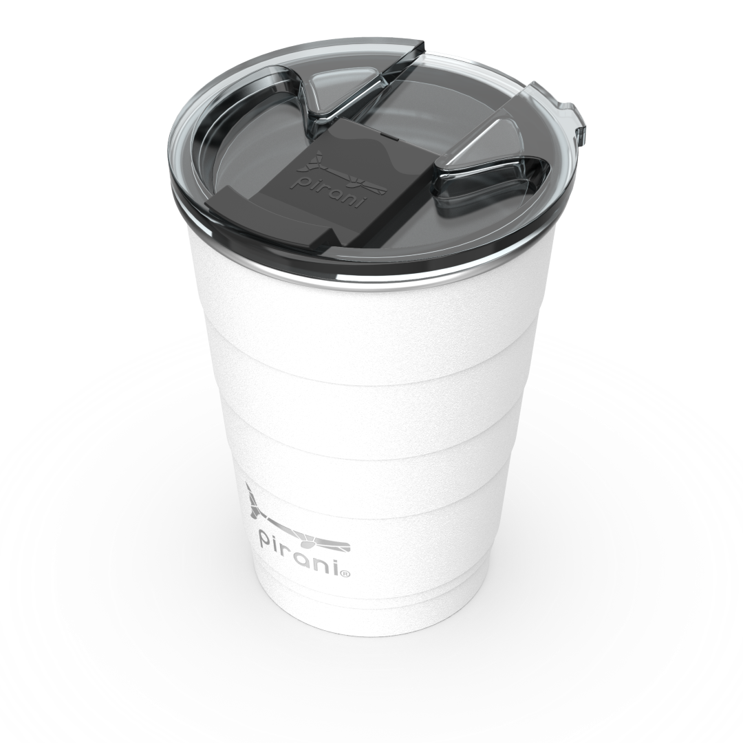 White 16 oz Insulated Stackable Tumbler