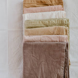 Hand dyed Organic cotton Kitchen Towel: Olive