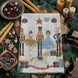 Nutcracker Blues Christmas Dish Towel