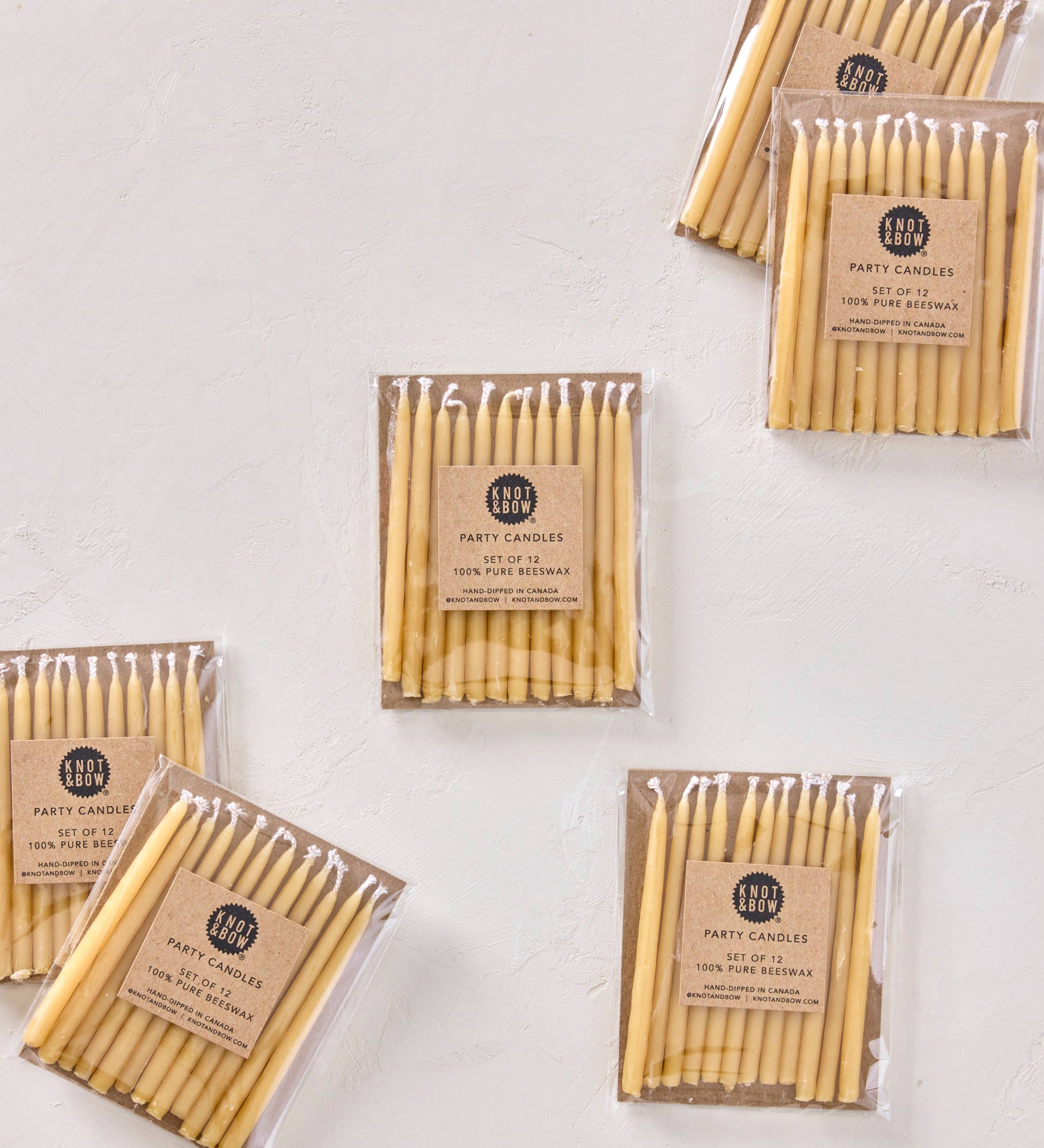 Hand-dipped Beeswax Birthday Candles | Natural