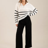 High Waist Wide Leg Pleated Dress Pants