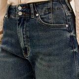 Judy Blue High Waist Marlow Hollywood Waistband Double Button Jeans