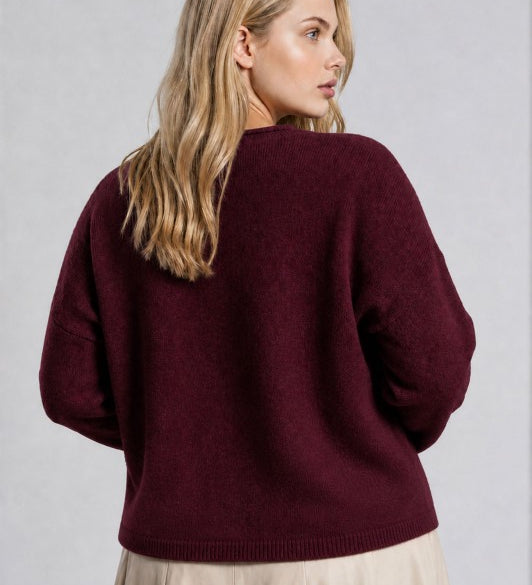 Plus Lightweight Button Down Knit Cardigan