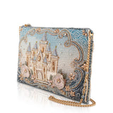 Fairytales Come True Castle Beaded and Embroidered Bag