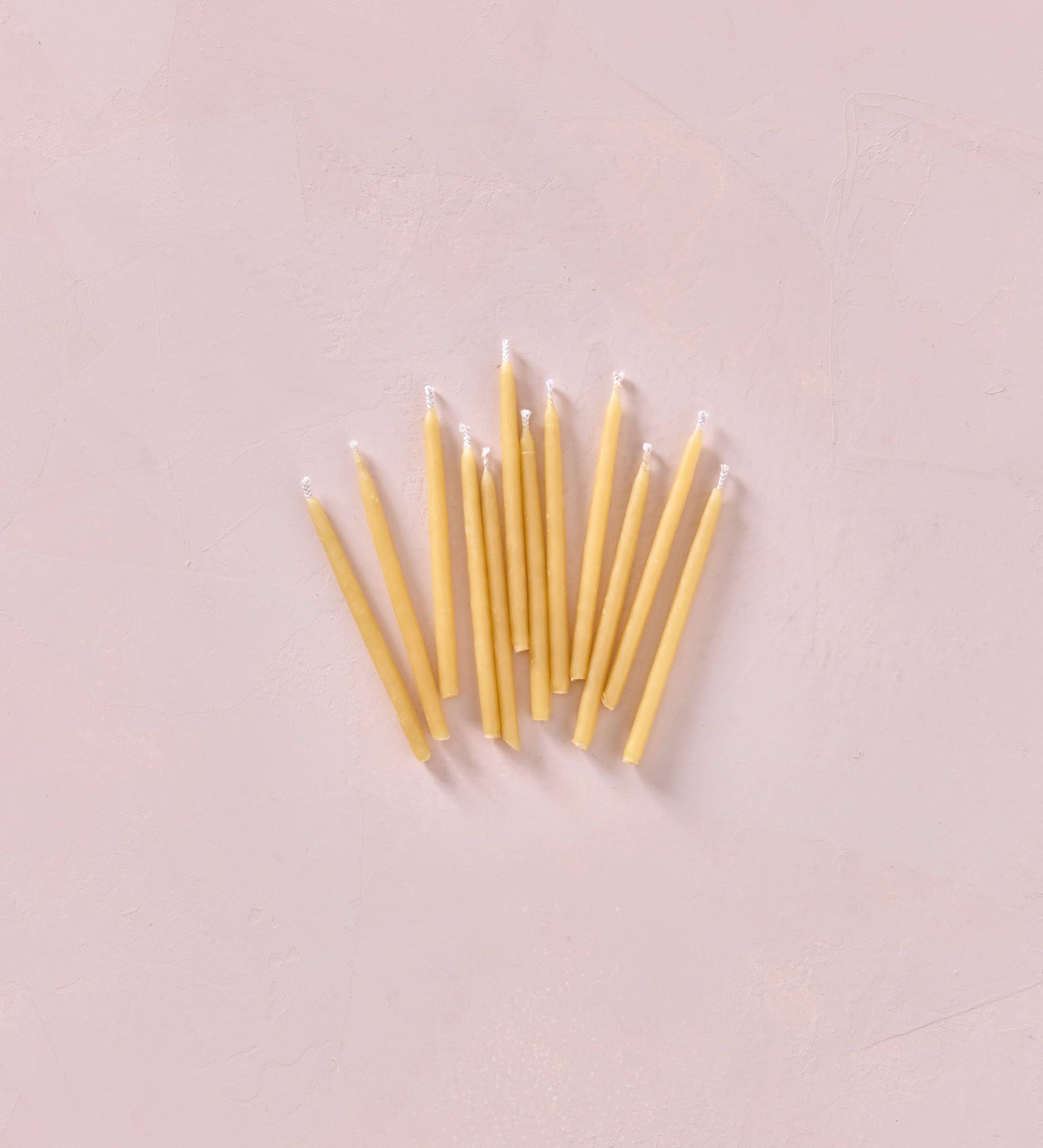 Hand-dipped Beeswax Birthday Candles | Natural