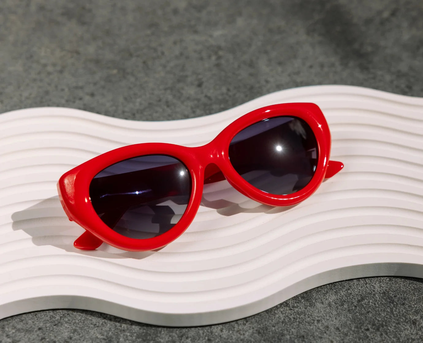 Sunday Scaries Red Sunglasses