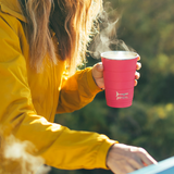 Dragon Fruit Fuchsia 16 oz Insulated Stackable Tumbler