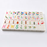 Cocktails Mahjong Tiles with Tote Bag/Dice
