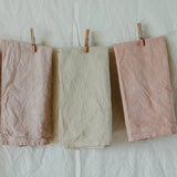 Hand dyed Organic cotton Kitchen Towel: Clay