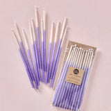 Hand Dipped Beeswax Birthday Candles | Tall Violet Ombré