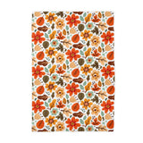 Fall Floral Waffle Weave Kitchen Towel | Autumn Flower