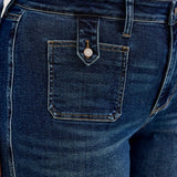 Judy Blue HW Lux Retro Wide Leg Patch Tab Jeans – Plus