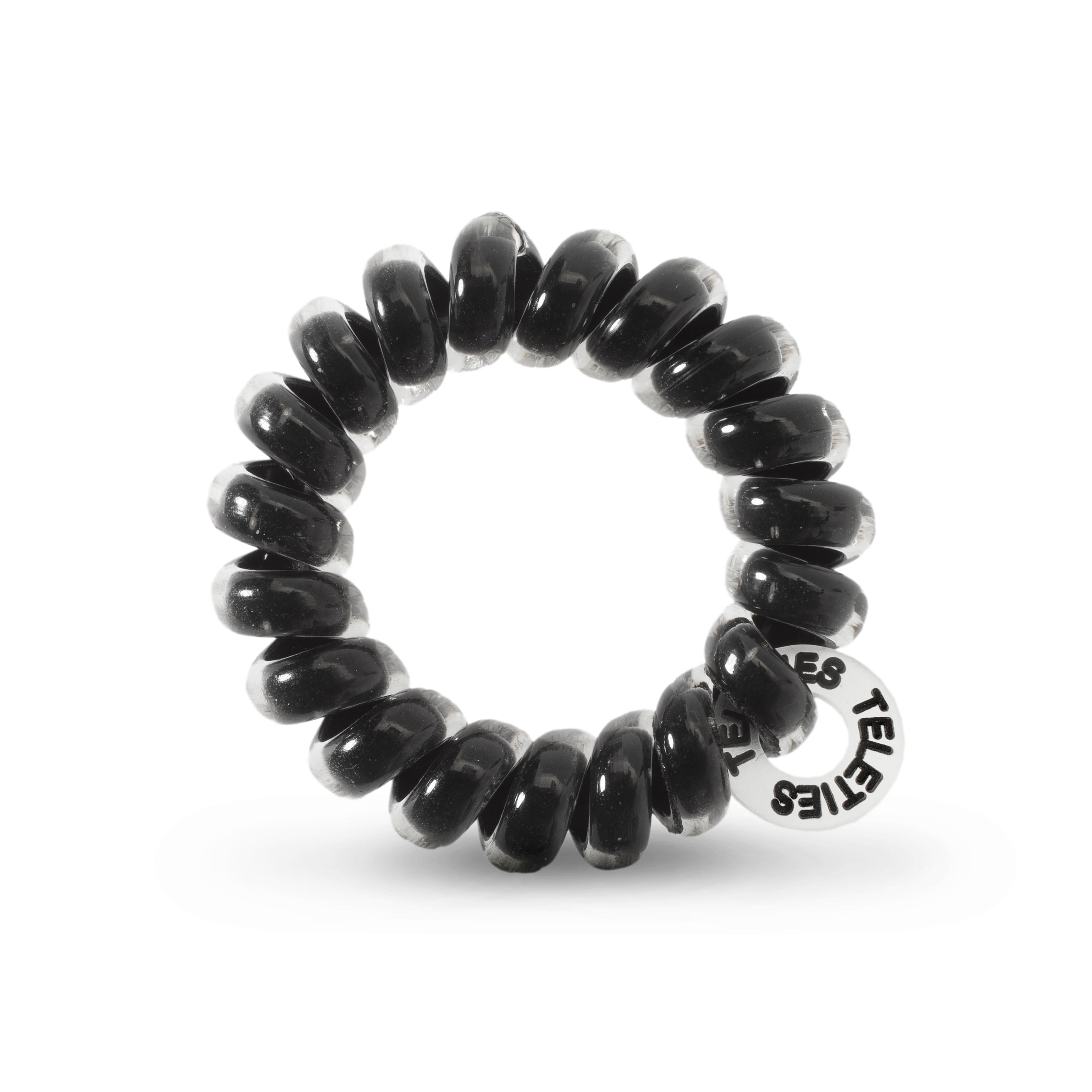 Teleties Jet Black Tiny Hair Ties - Tiny