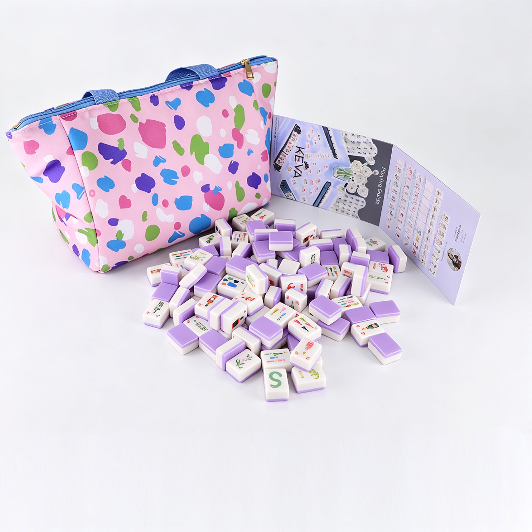 Cocktails Mahjong Tiles with Tote Bag/Dice