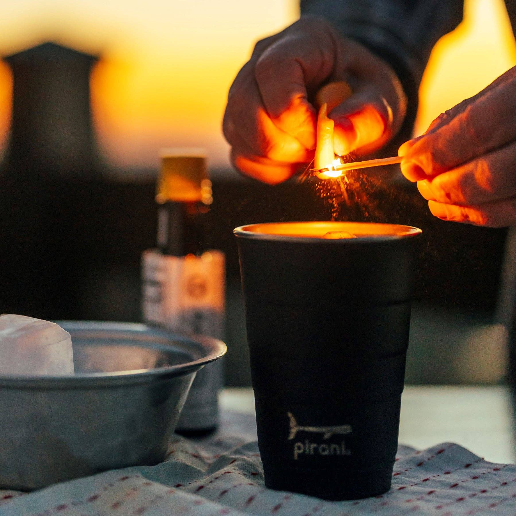 Kraken Black 16 oz Insulated Stackable Tumbler