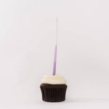 Hand Dipped Beeswax Birthday Candles | Tall Violet Ombré