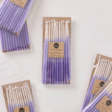 Hand Dipped Beeswax Birthday Candles | Tall Violet Ombré