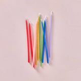 Hand-dipped Pure Beeswax Birthday Candles | Tall Rainbow
