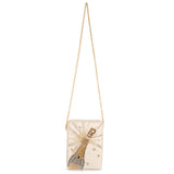 Bubbles & Bliss Champagne Pop Beaded Crossbody Handbag