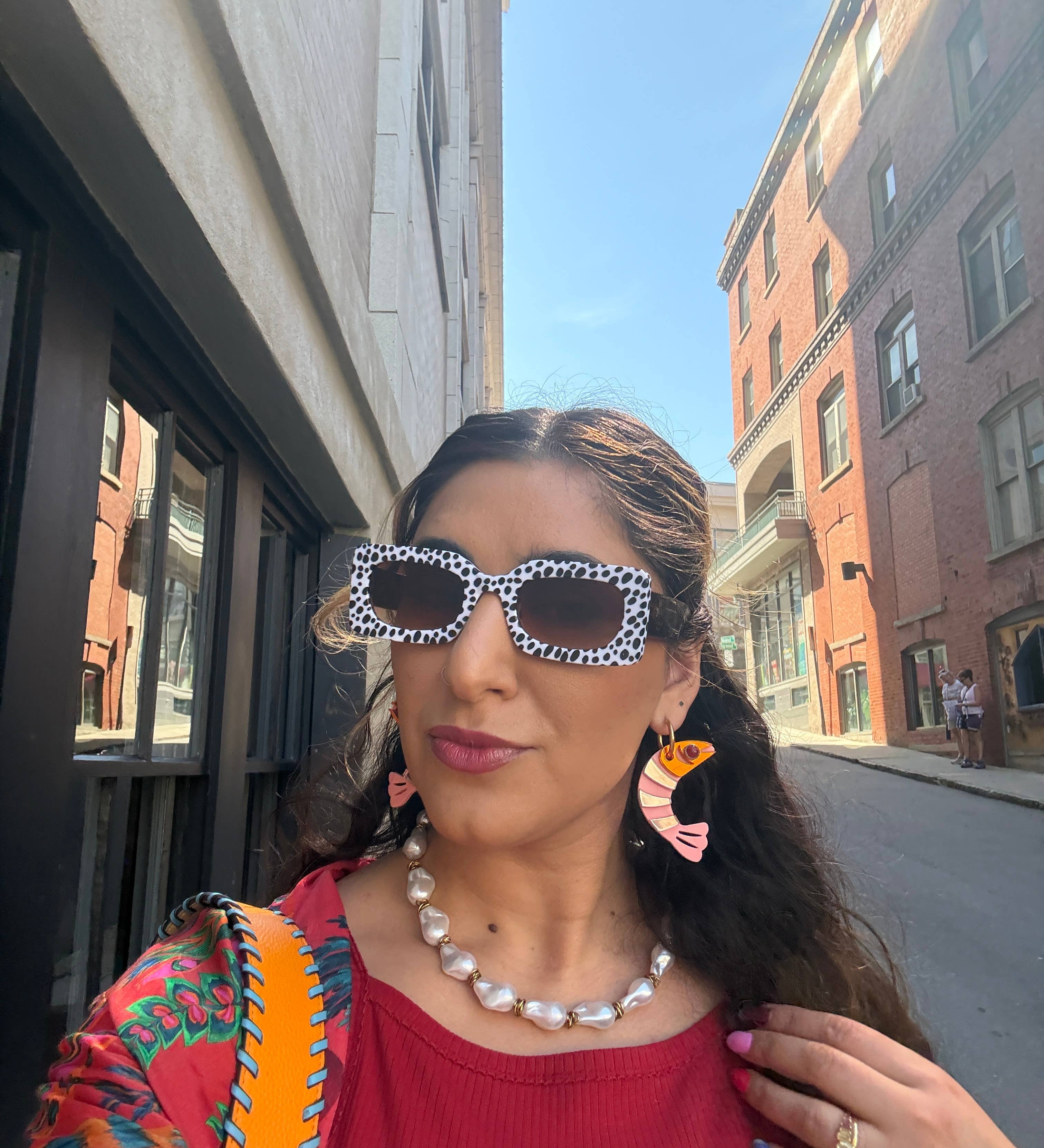 Spot Me If You Can Mixed Print Sunglasses