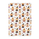 Halloween Dog Waffle Weave Kitchen Towel Spooky Pet Lover