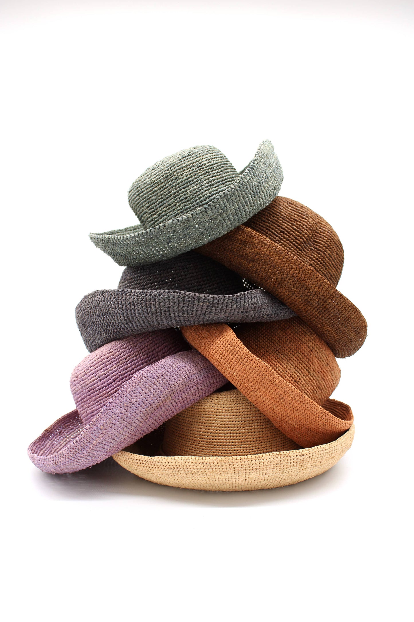 Leor 3" Brim Crochet Straw Sun Hat in Natural
