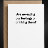 Emotional Support Snacks | Funny Friendship Card