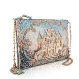 Fairytales Come True Castle Beaded and Embroidered Bag