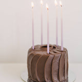 Hand Dipped Beeswax Birthday Candles | Tall Violet Ombré