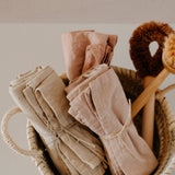 Hand dyed Organic cotton Kitchen Towel: Clay