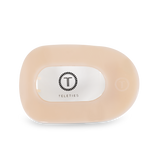 Teleties Almond Beige Large Flat Round Hair Clip - Large