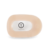 Teleties Almond Beige Medium Flat Round Hair Clip - Medium