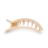Teleties Almond Beige Medium Flat Round Hair Clip - Medium