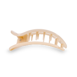 Teleties Almond Beige Small Flat Round Hair Clip - Small