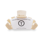 Teleties Classic Almond Beige Large Claw Clip - Large