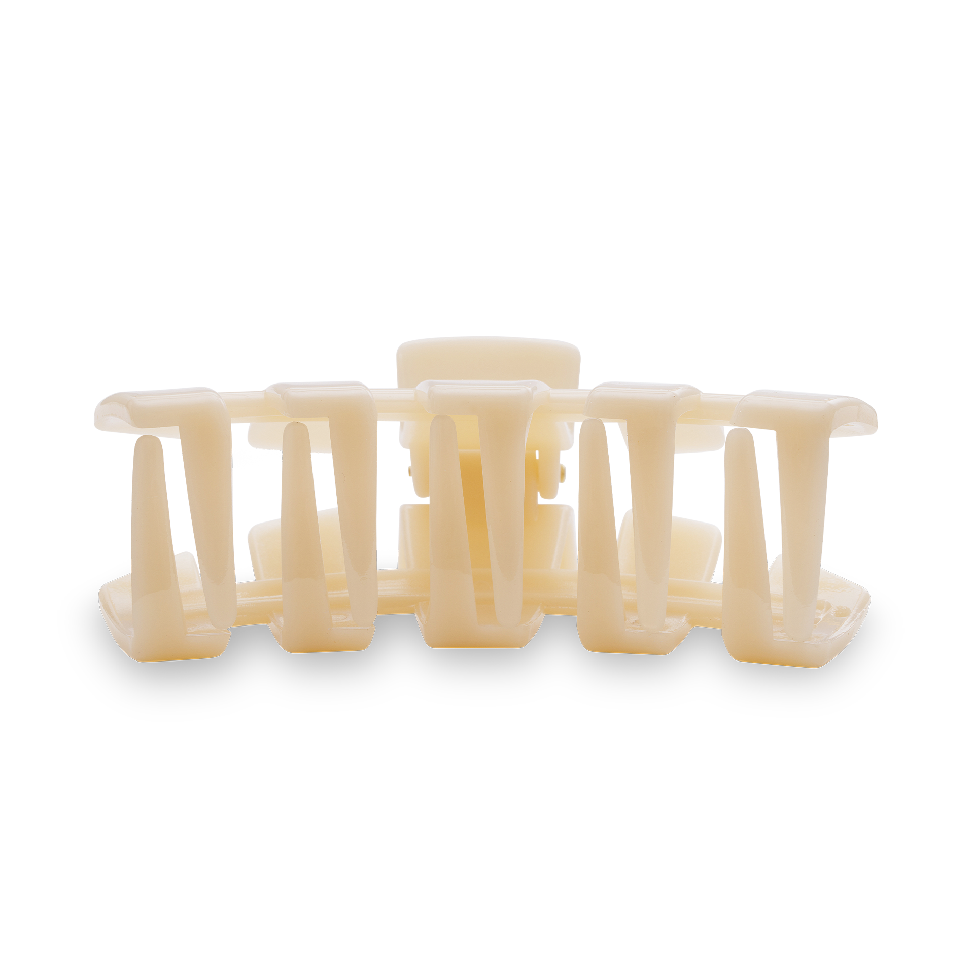 Teleties Classic Almond Beige Small Claw Clip - Small