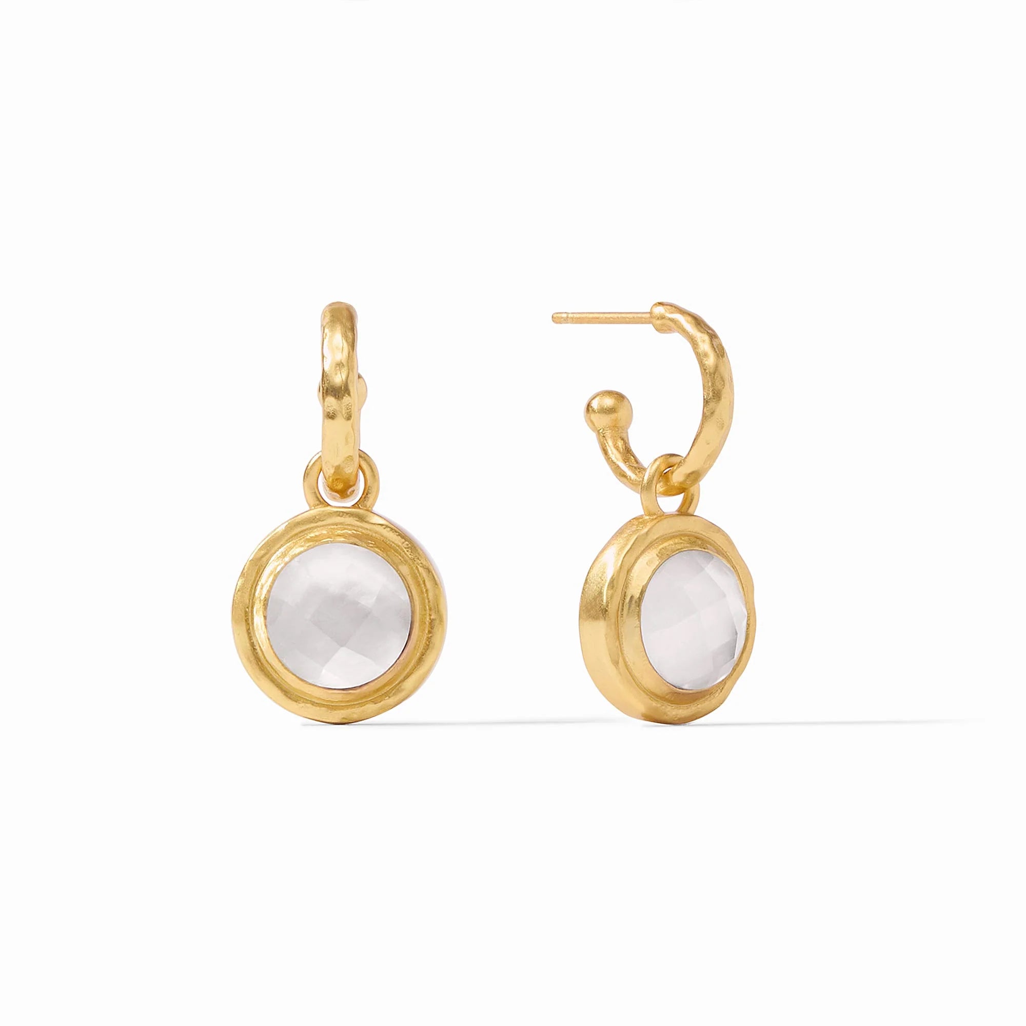 Julie Vos Astor 6 - in - 1 Charm Earring - Iridescent Clear Crystal
