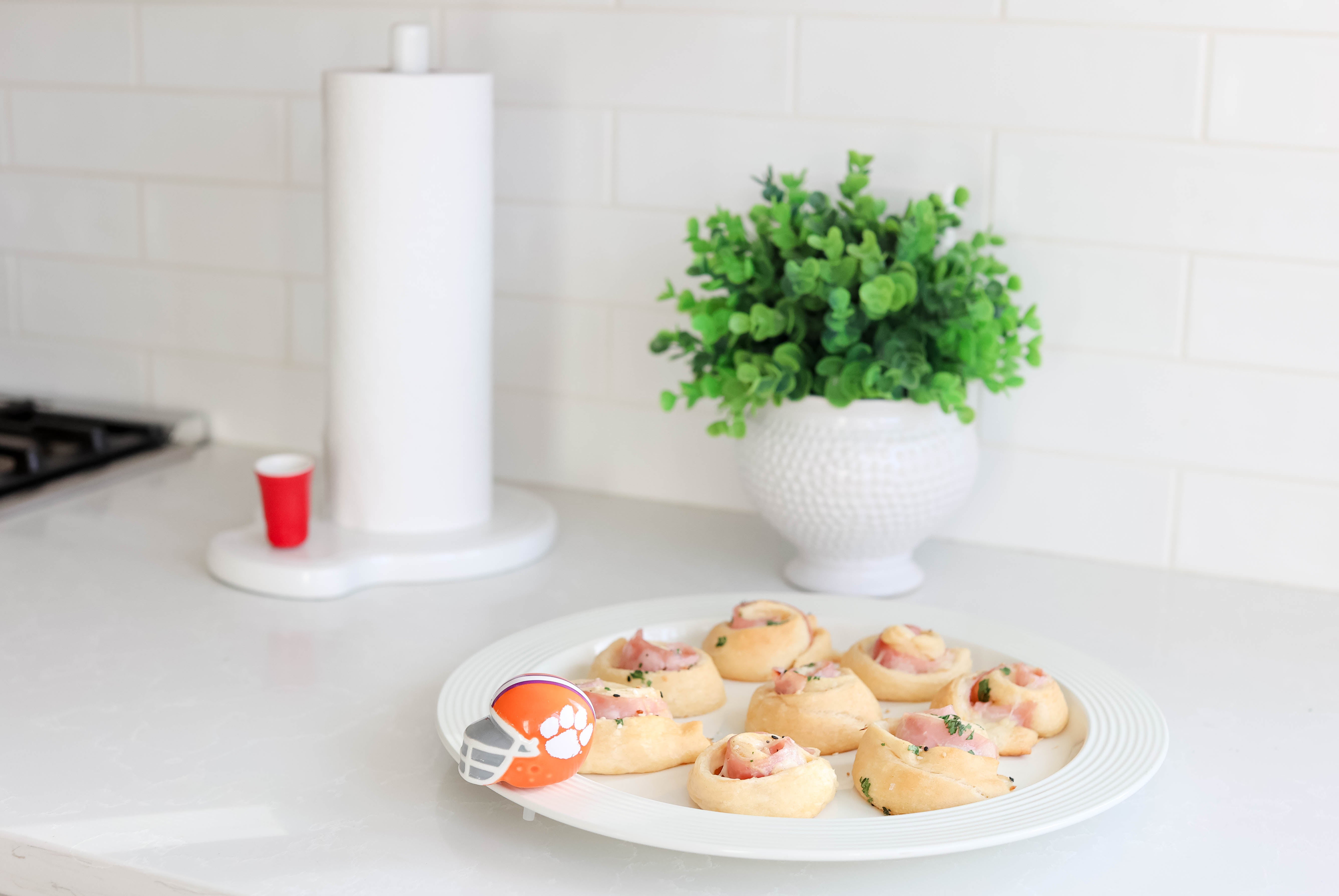 Nora Fleming Clemson Helmet Mini
