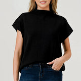 Mock Neck Sweater Black