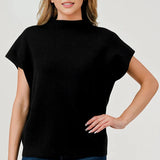 Mock Neck Sweater Black