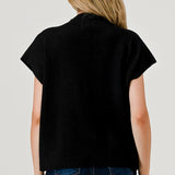 Mock Neck Sweater Black