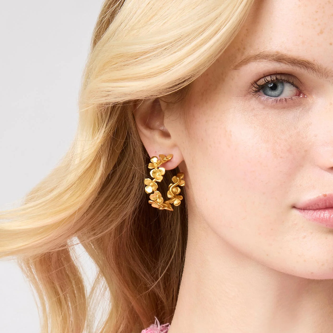 Julie Vos Bloom Hoop - Gold