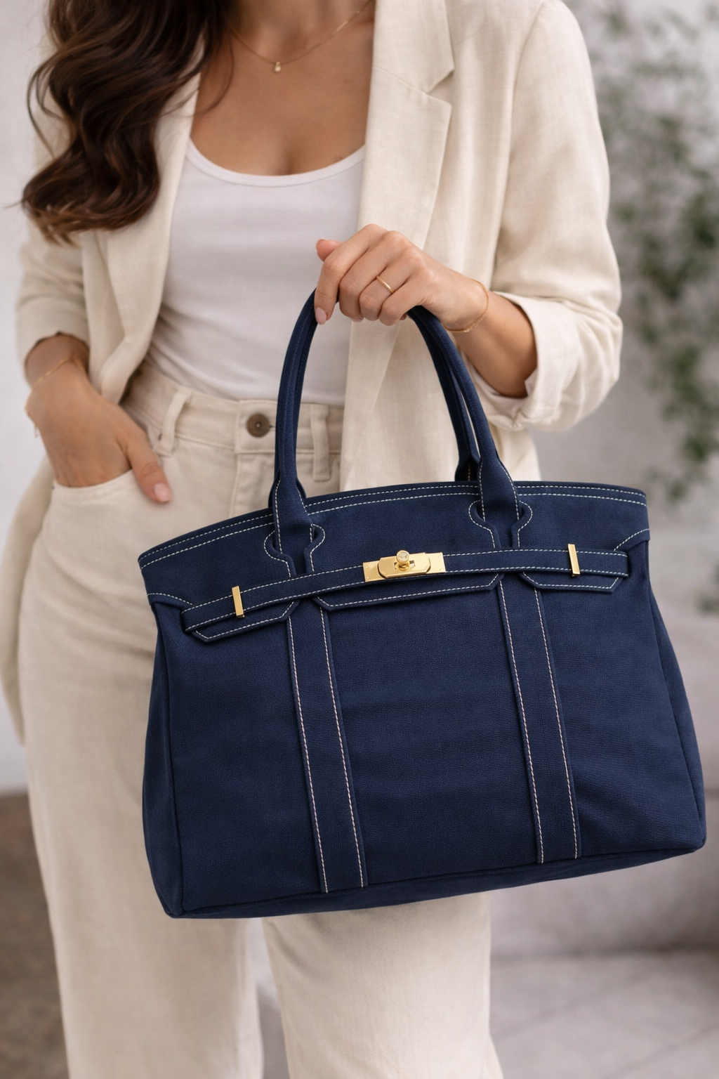 Heritage Classic Navy Canvas Tote Bag – A Refined Everyday & Weekender Carryall