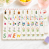 Cocktails Mahjong Tiles with Tote Bag/Dice