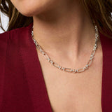 Julie Vos Colette Link Necklace - Silver