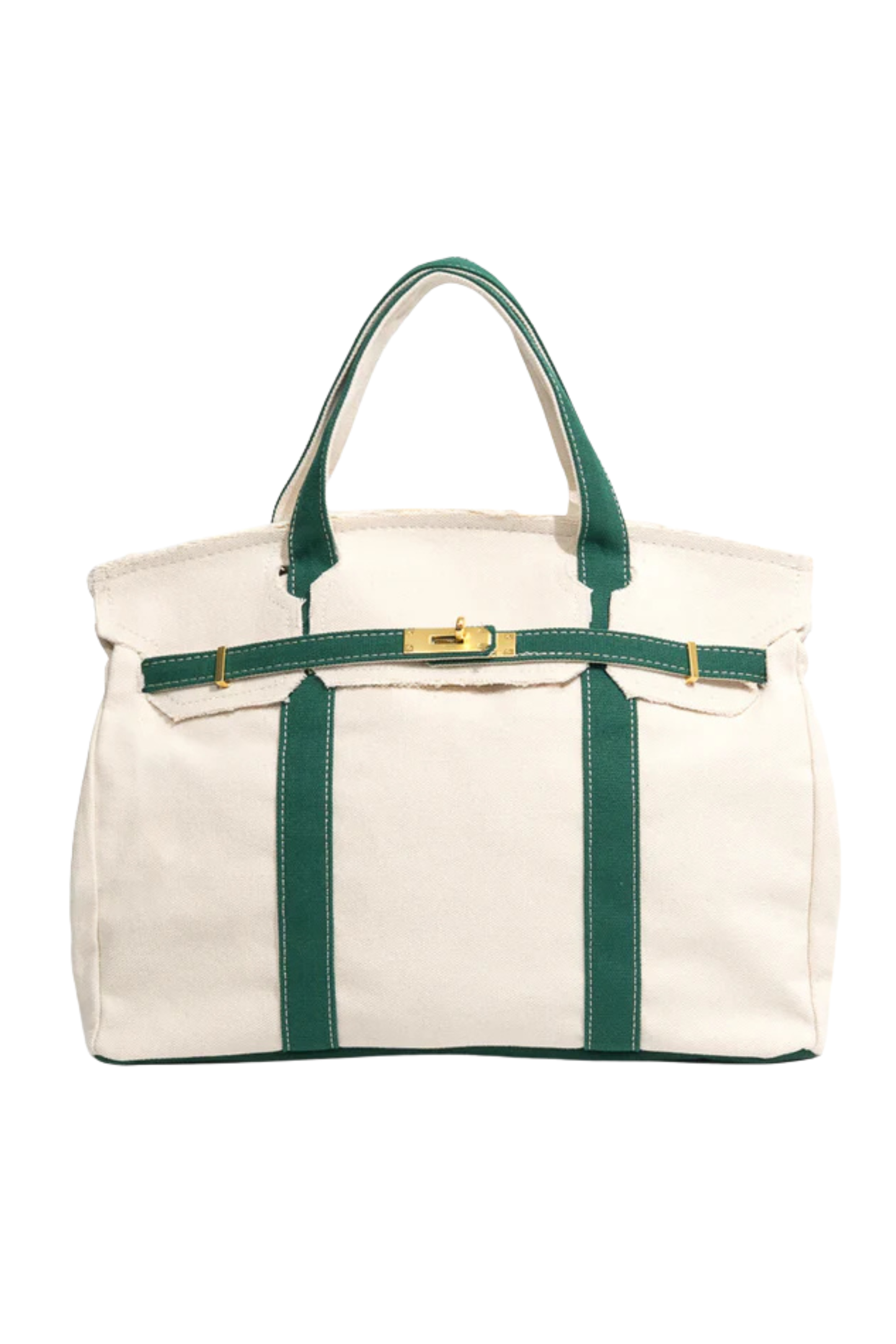 Heritage Stripe Canvas Boat Tote Bag – A Refined Everyday & Weekender Carryall
