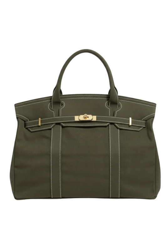 Heritage Rich Olive Canvas Boat Tote Bag – A Refined Everyday & Weekender Carryall