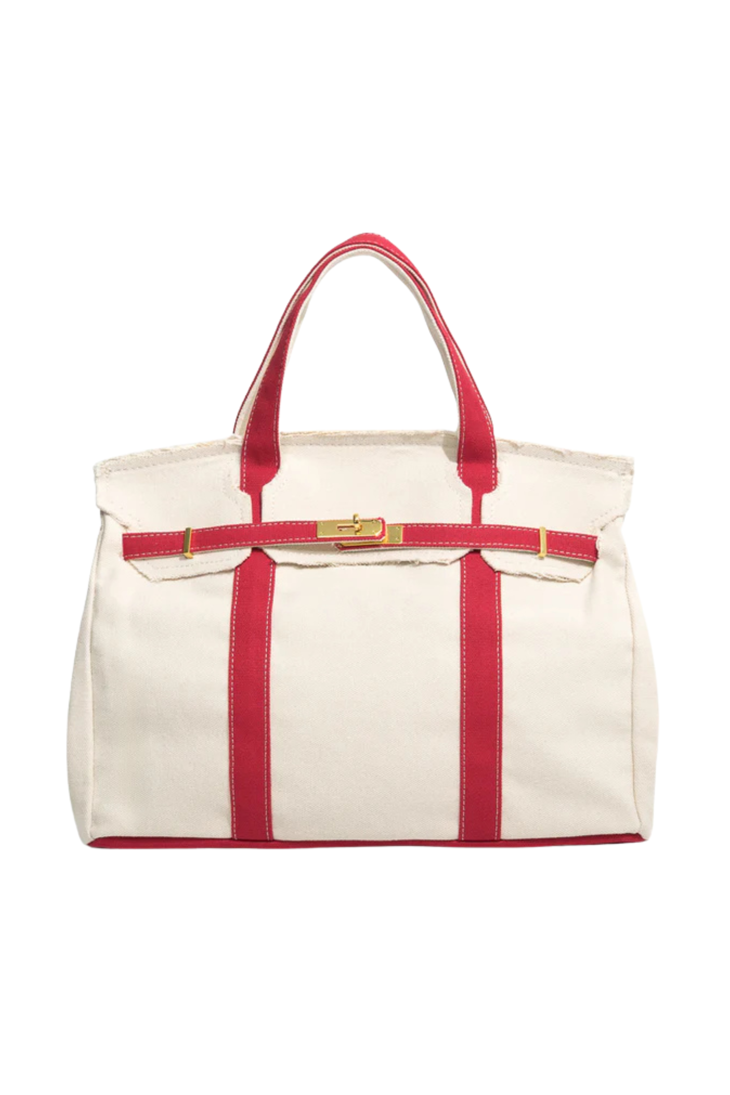 Heritage Stripe Canvas Boat Tote Bag – A Refined Everyday & Weekender Carryall