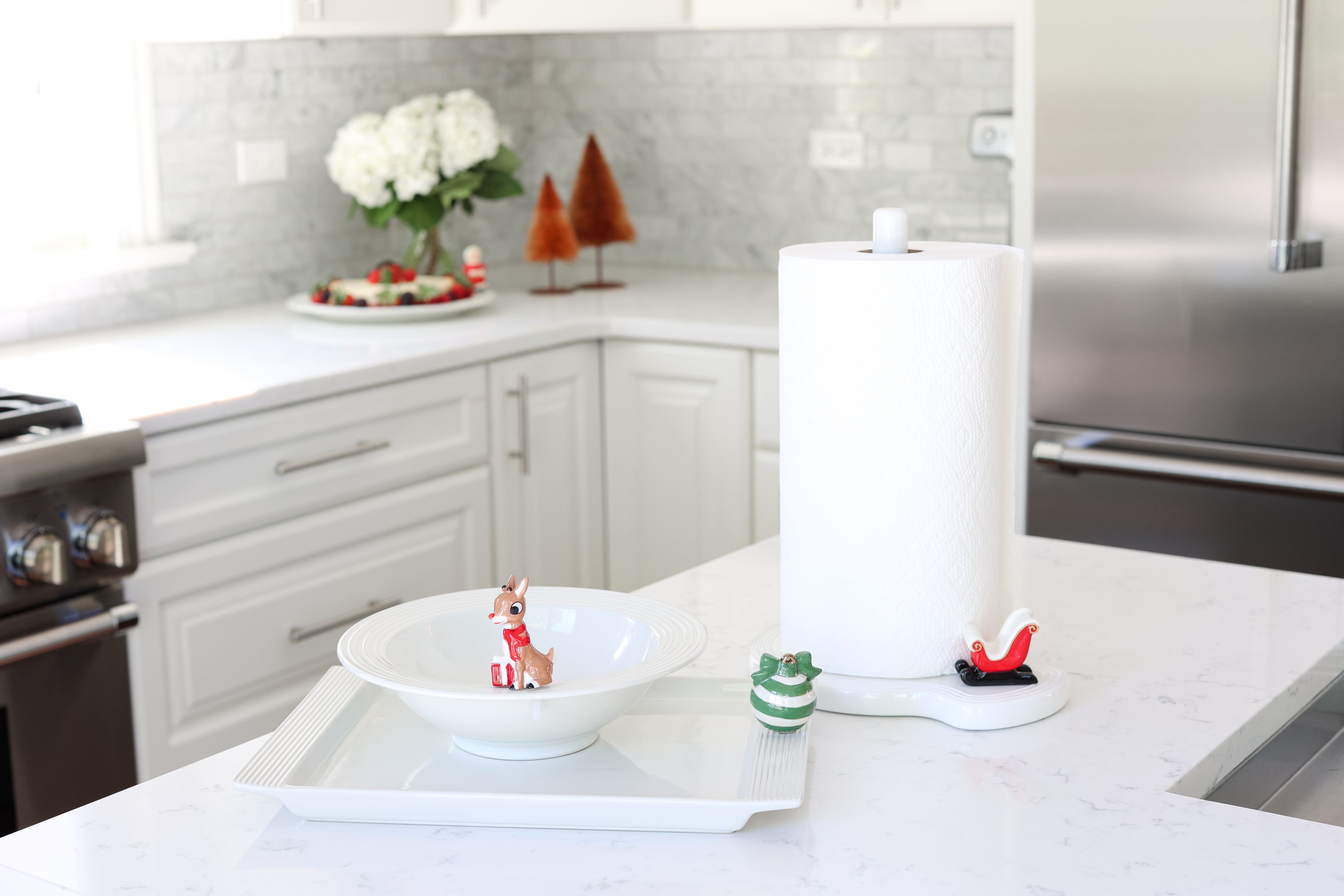 Nora Fleming Paper Towel Holder - Pinstripes