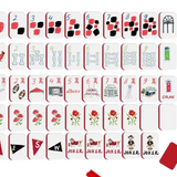Athens Mahjong Tiles with Tote Bag/Dice
